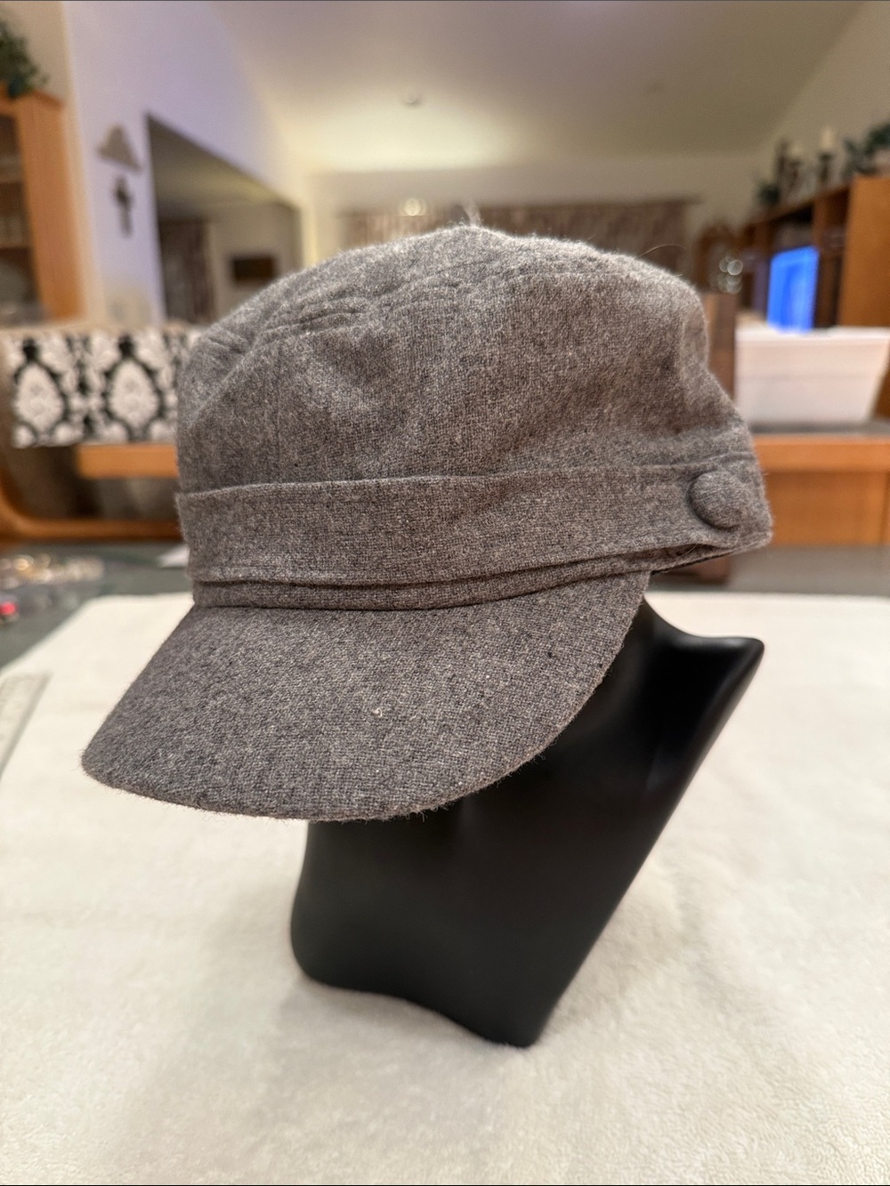 Gray Wool Cadet Cap
